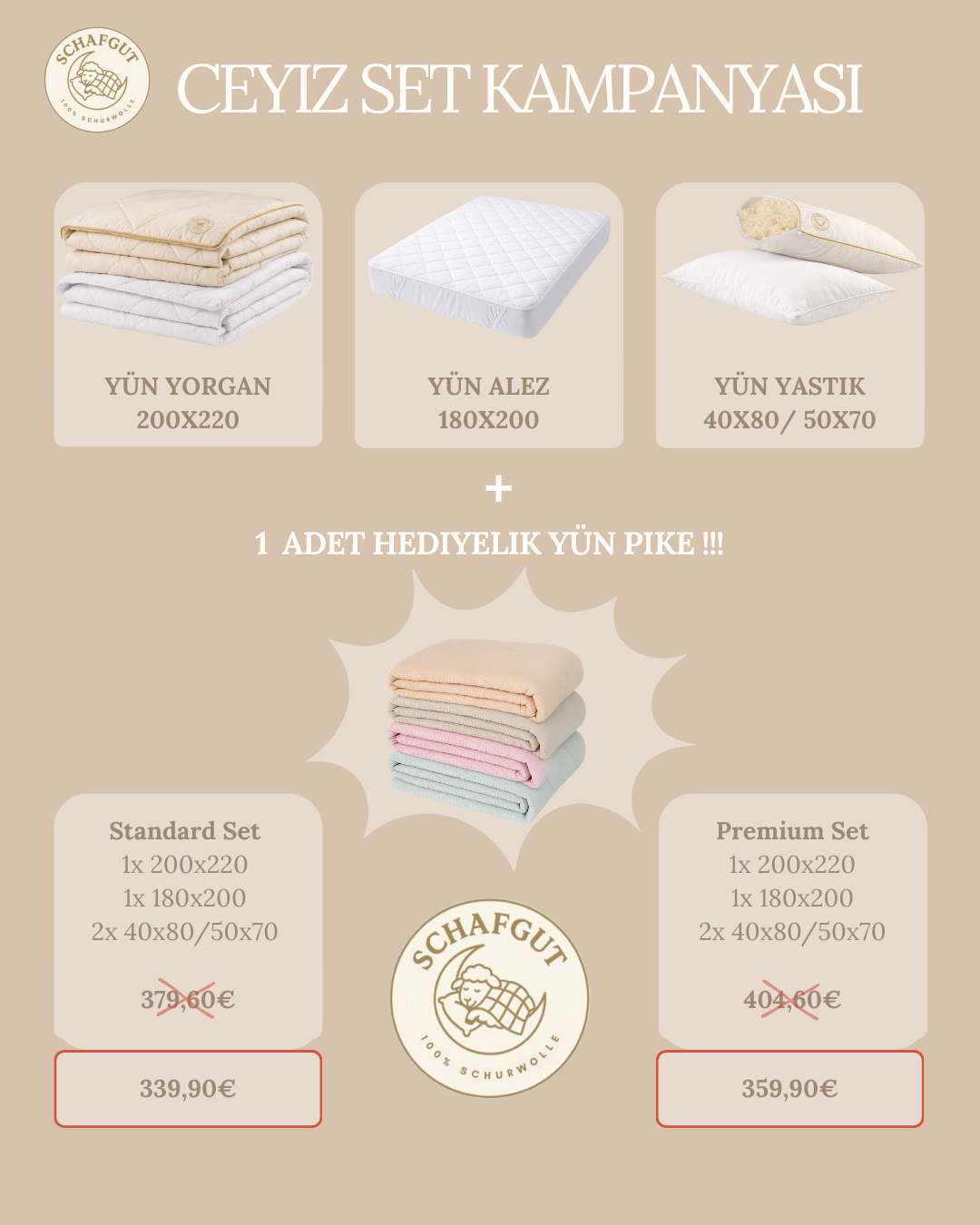 Ceyiz Seti + 1 HEDIYELIK Pike